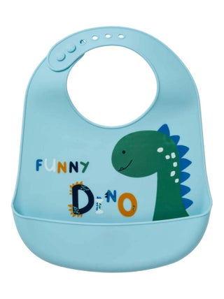 Bavoir à réservoir imperméable 6 mois Funny Dino