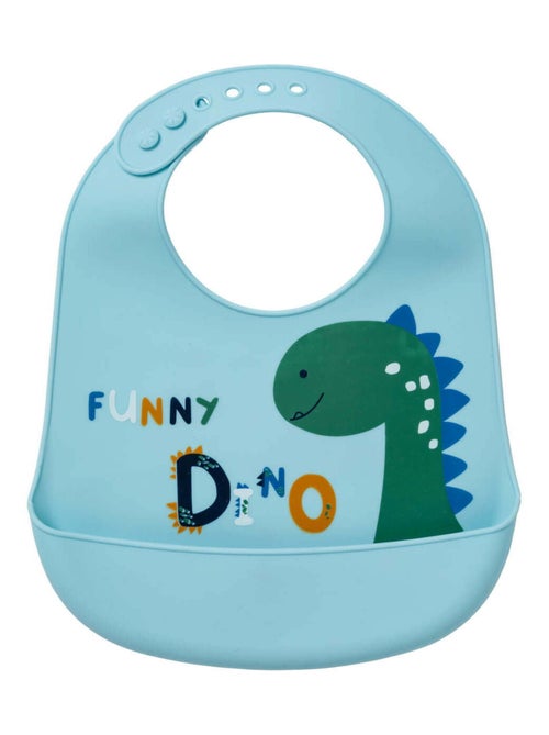 Bavoir à réservoir imperméable 6 mois Funny Dino - Kiabi