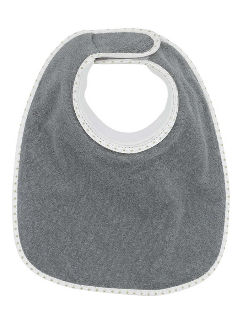 Bavoir à velcro Bib'up gris Gris - Kiabi
