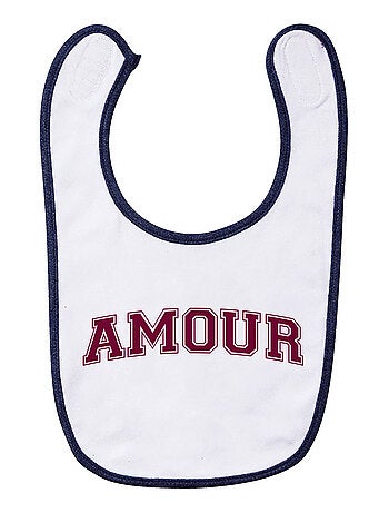 Bavoir AMOUR TYPO USA