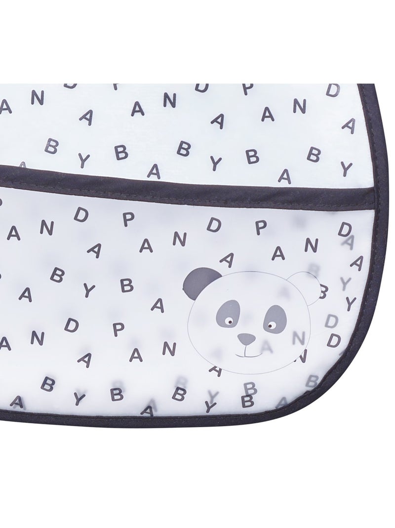 Bavoir avec récupérateur - SAUTHON Blanc Noir - Kiabi