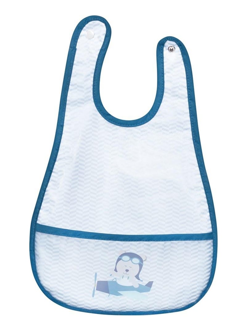 Bavoir avec récupérateur - SAUTHON Bleu - Kiabi