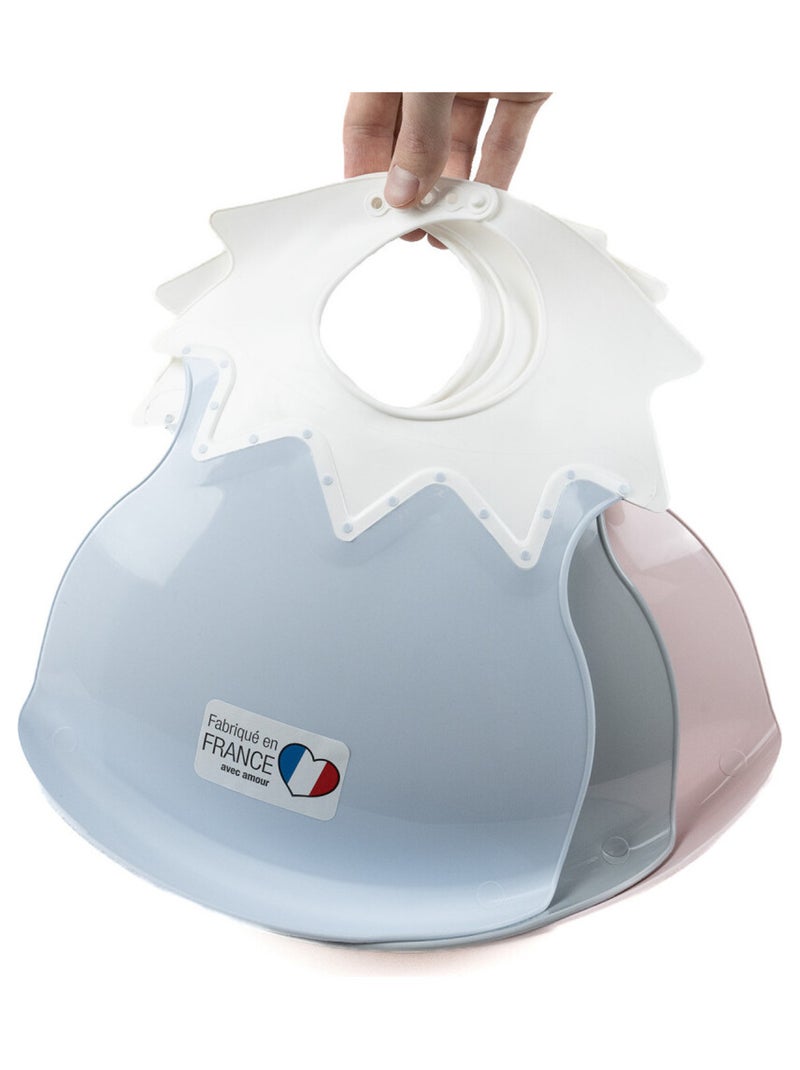 Bavoir avec récupérateur ARLEQUIN Rose - Kiabi