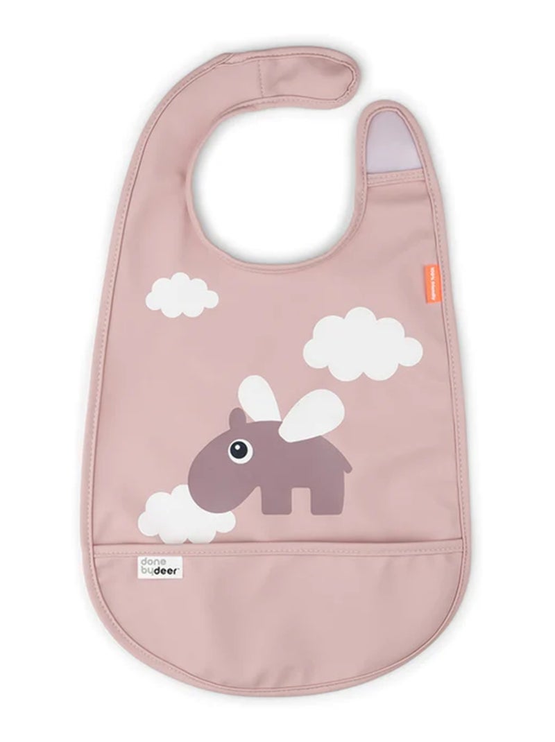 Bavoir avec velcro - Happy clouds Rose - Kiabi