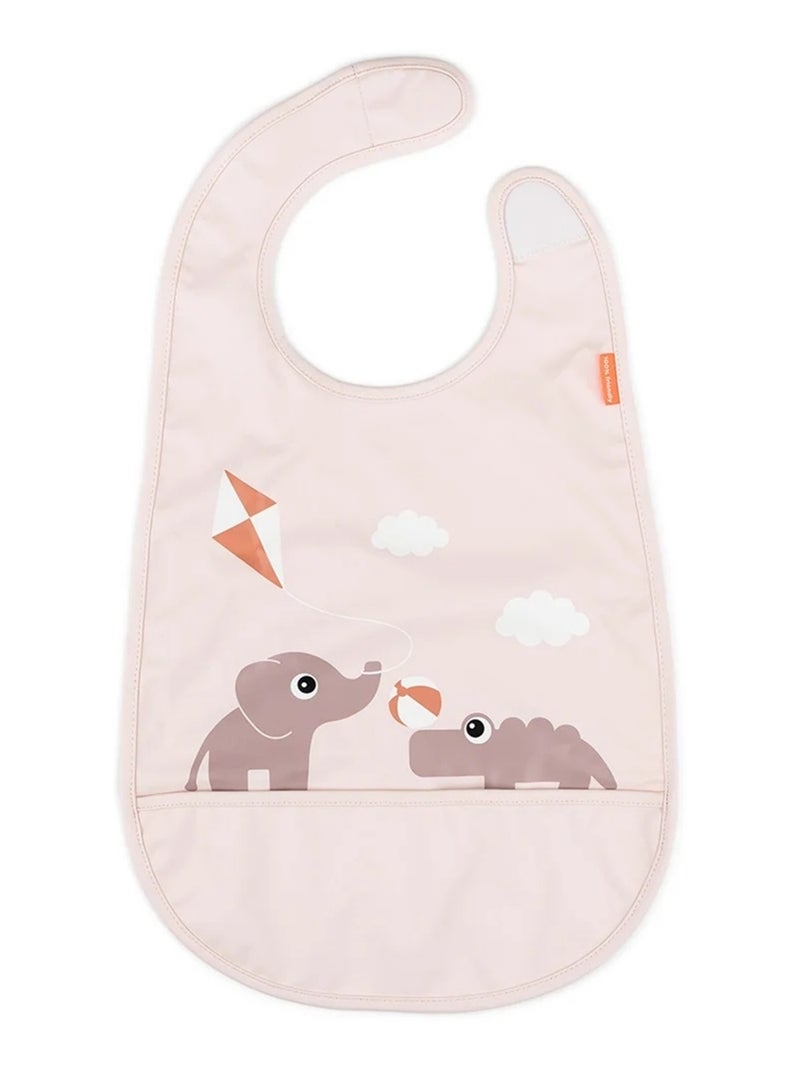 Bavoir avec velcro - Poudre Rose - Kiabi