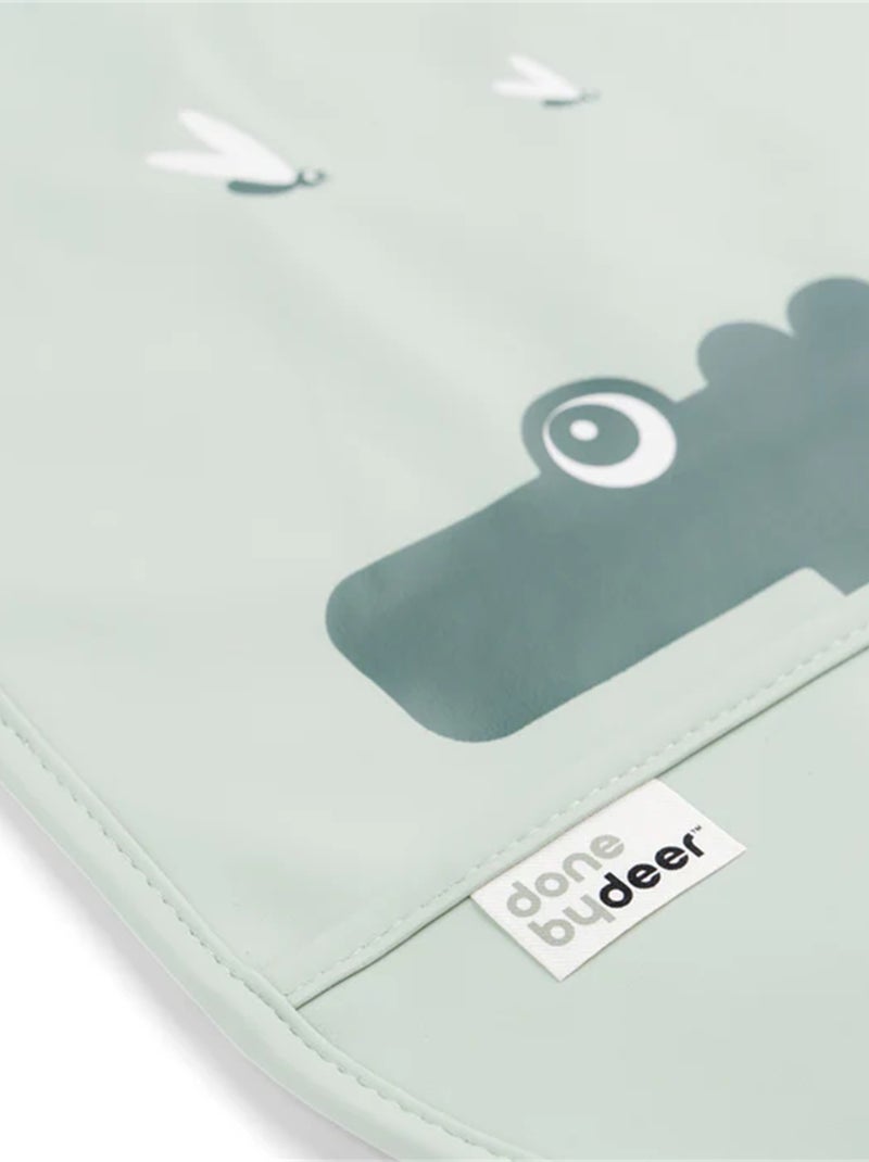 Bavoir avec velcro 2 pièces - Croco Vert - Kiabi