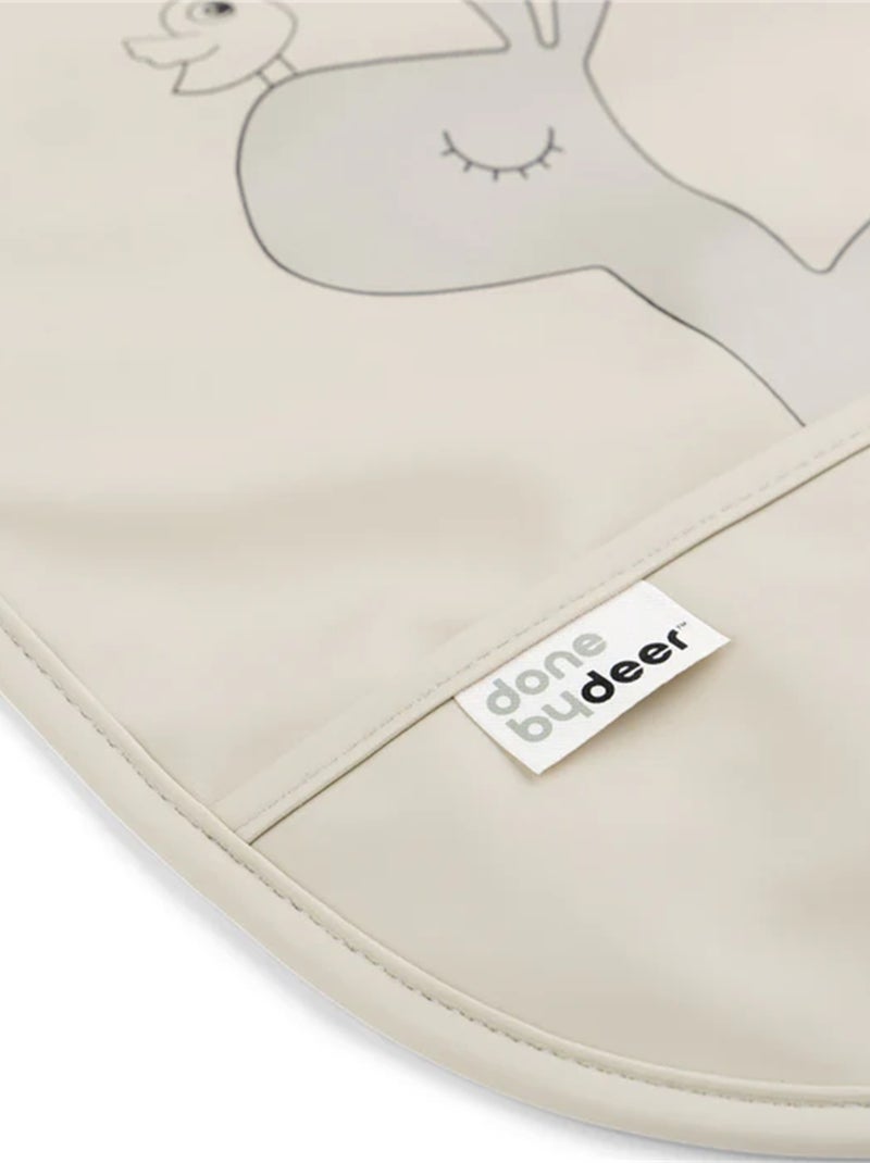 Bavoir avec velcro 2 pièces - Lalee Beige - Kiabi