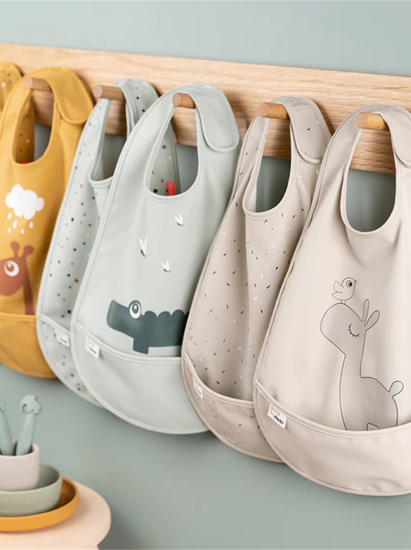 Bavoir avec velcro 2 pièces - Lalee Beige - Kiabi