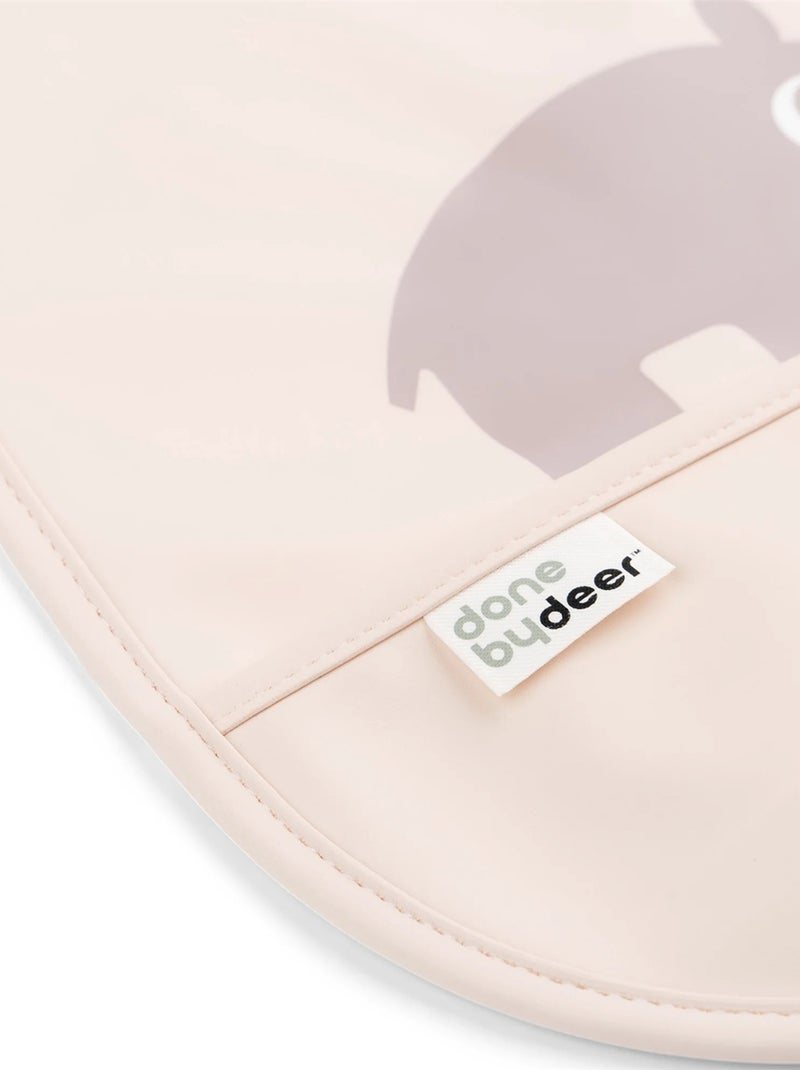 Bavoir avec velcro 2 pièces Rose - Kiabi