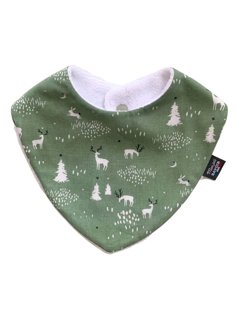 Bavoir bandana - Animaux D'Hiver Vert Vert d'eau - Kiabi