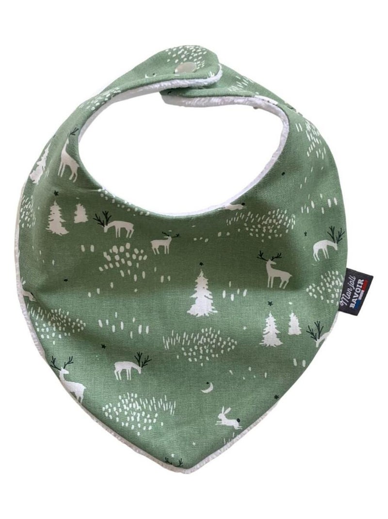 Bavoir bandana - Animaux D'Hiver Vert Vert d'eau - Kiabi