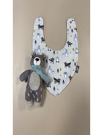 Bavoir bandana - Savane