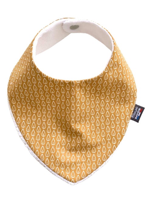 Bavoir bandana - Jaune Feuilles - Kiabi