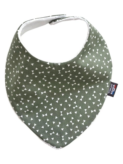 Bavoir bandana - Kaki Triangles - Kiabi