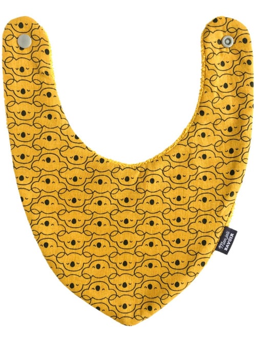 Bavoir bandana - Koala Moutarde - Kiabi