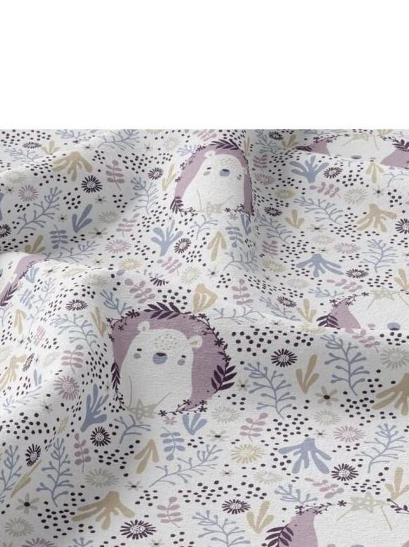 Bavoir bandana - Monaha Blanc Violet - Kiabi