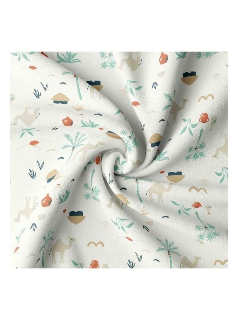 Bavoir bandana - Oasis Gris Ecru Bleu - Kiabi