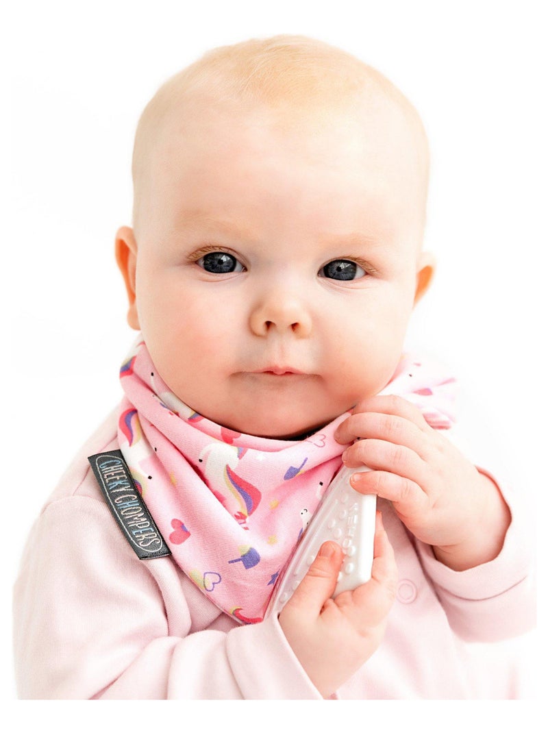 Lot De 4 Bavoirs Bandana Bébé - Coton Bio, Réglable, Super Absorbant | Cadeau Naissance, Douche De Bébé