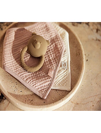 Bavoir bandana en coton (2 pcs)