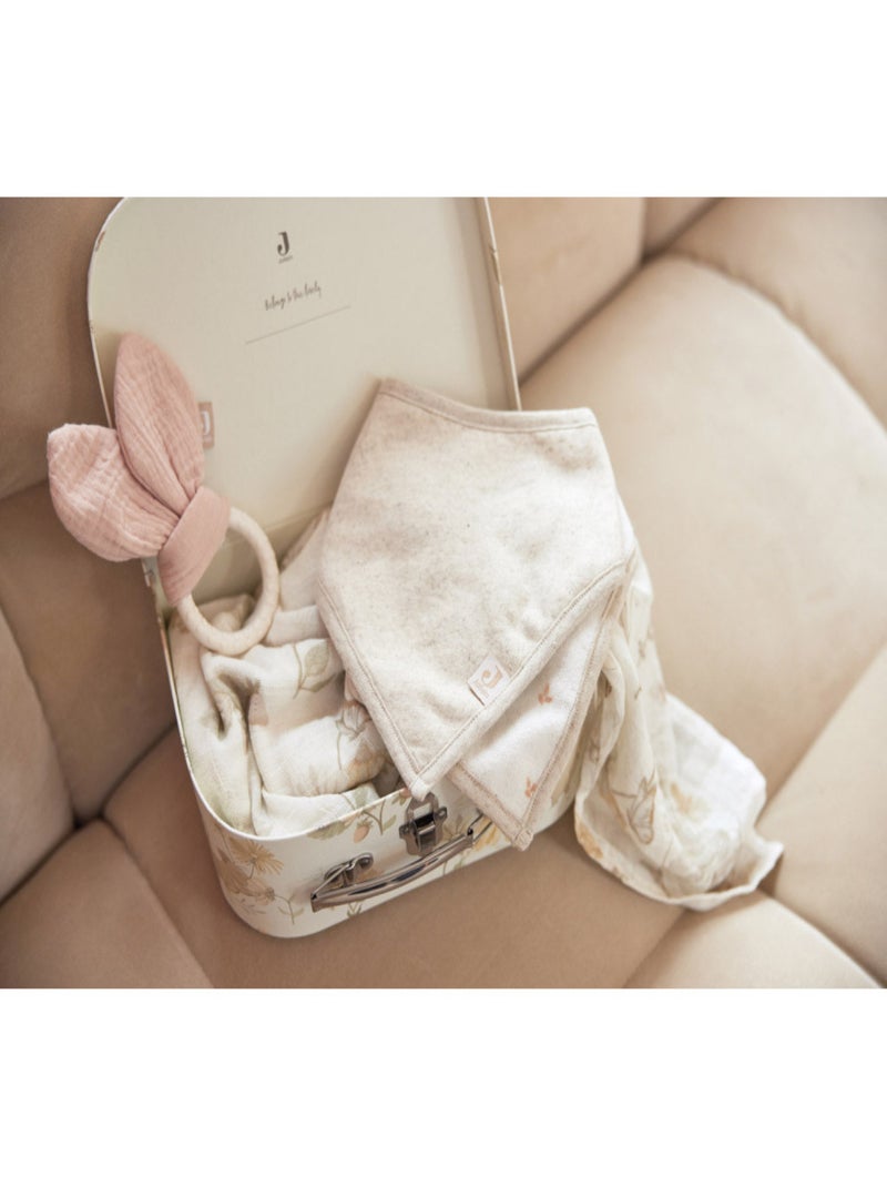 Bavoir bandana en coton (2 pcs) Jollein Beige - Kiabi