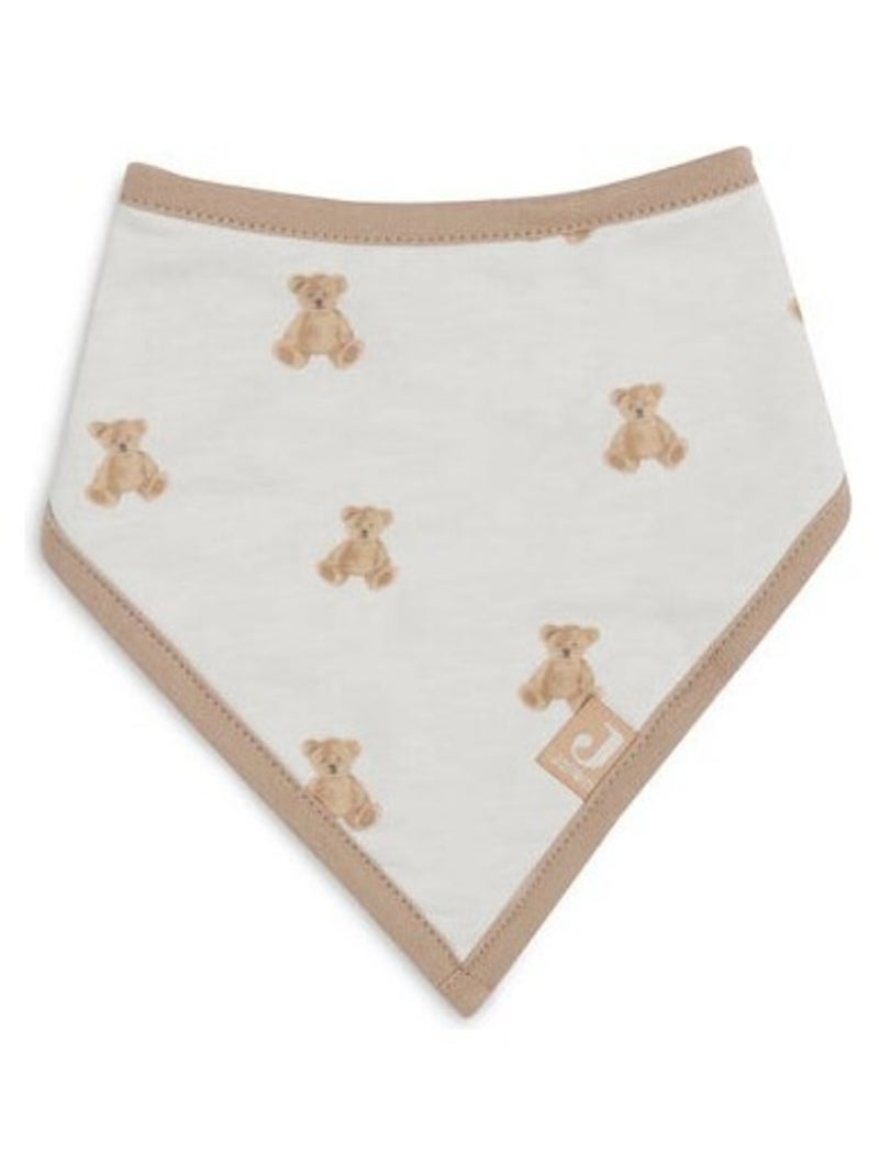 Bavoir bandana en coton (2pcs) Jollein Beige - Kiabi
