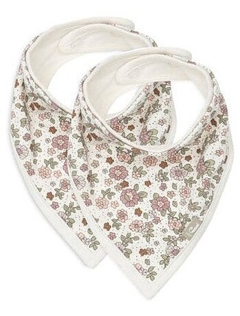Bavoir bandana en coton (2pcs)