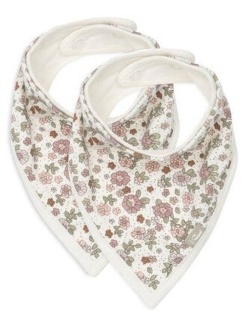Bavoir bandana en coton (2pcs) - Kiabi