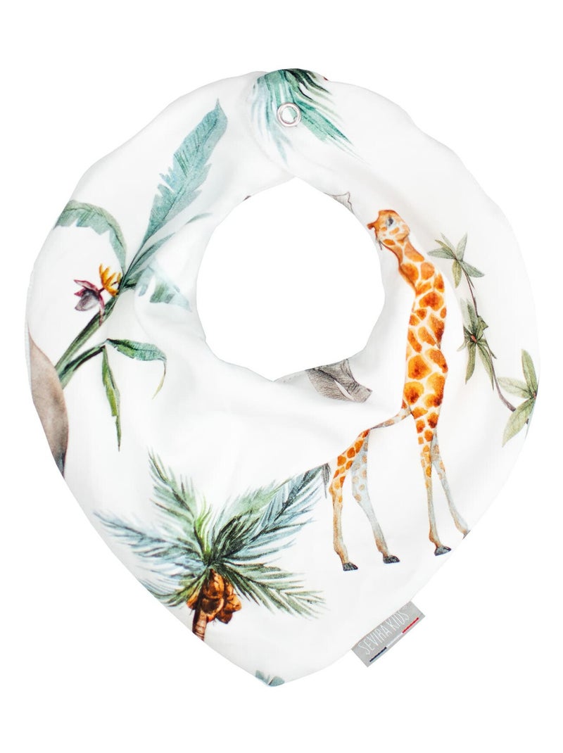 Bavoir bandana en coton, Safari SEVIRA KIDS Vert d'eau - Kiabi