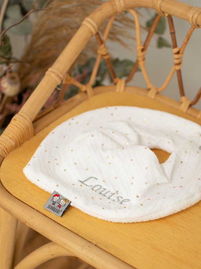 Bavoir bandana gaze de coton, Jeanne SEVIRA KIDS Ecru - Kiabi