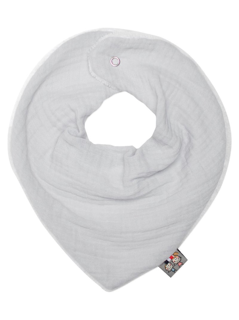 Bavoir bandana gaze de coton, Jeanne SEVIRA KIDS Gris - Kiabi