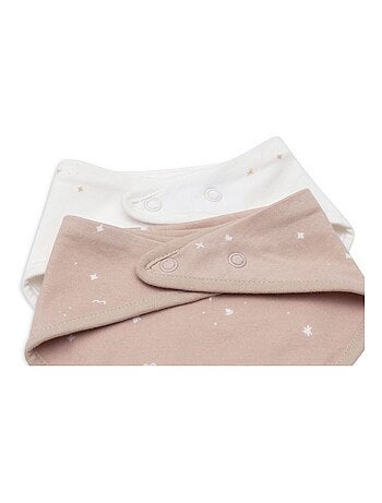 Bavoir bandana en coton (2 pcs)