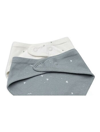 Bavoir bandana en coton (2 pcs)