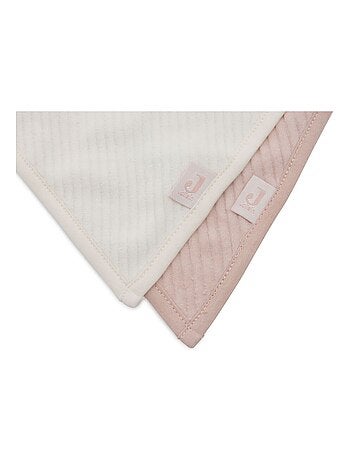 Bavoir bandana Velvet Rib (2pcs) en coton Jollein