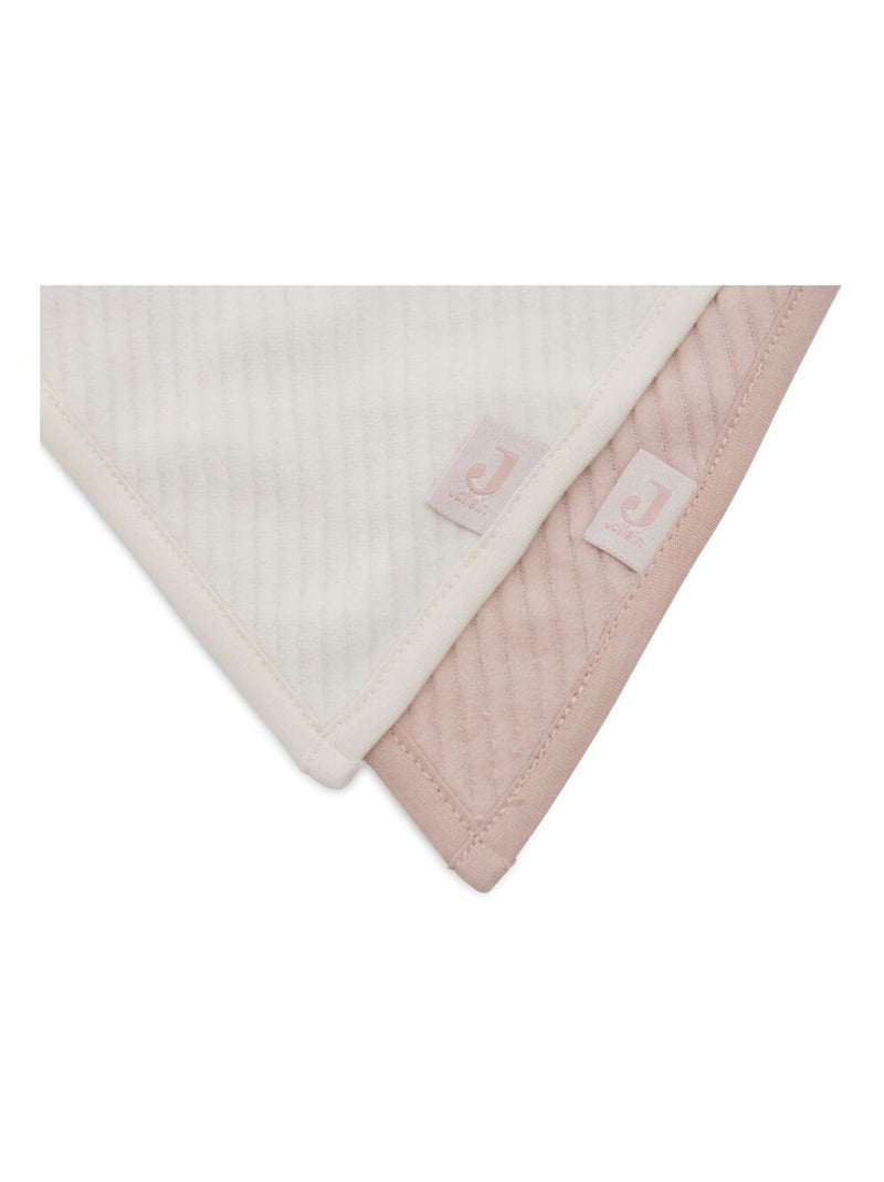 Bavoir bandana Velvet Rib (2pcs) en coton Jollein Rose - Kiabi