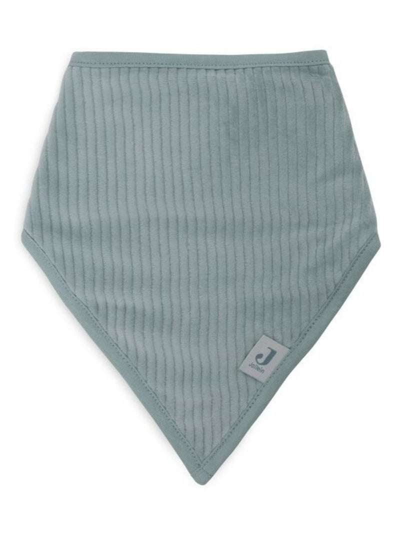Bavoir bandana Velvet Rib (2pcs) en coton Jollein Vert - Kiabi