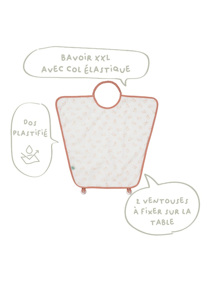Bavoir bébé 24 mois en Coton Greenland Lapins - Greenland - Babycalin Beige - Kiabi
