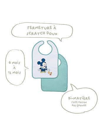 Bavoir bébé 6 mois en Coton - Minnie Good Morning - Disney Baby