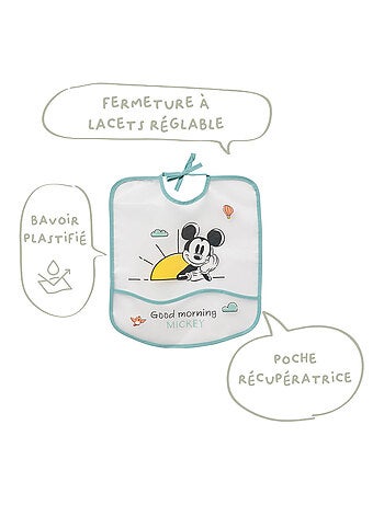 Bavoir bébé 6 mois en EVA PE - Mickey Good Morning - Disney Baby
