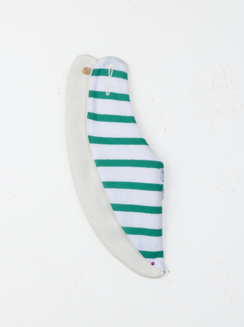 Bavoir bébé bavana Blanc Vert - Kiabi