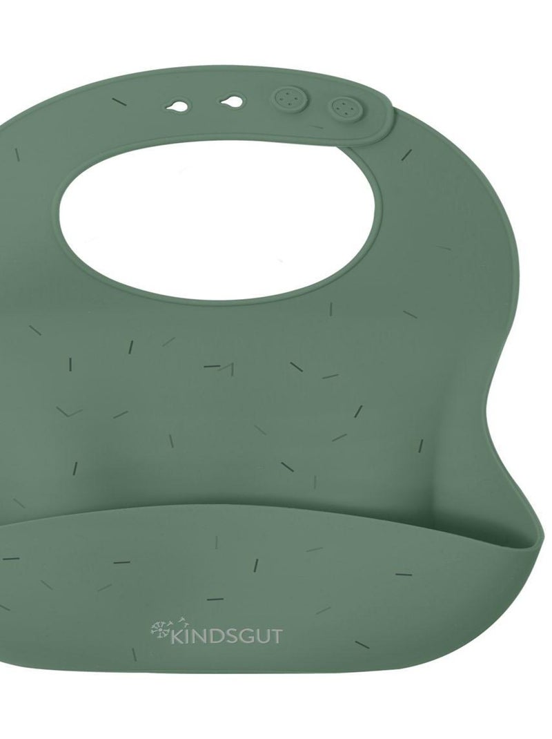 Bavoir bébé en silicone arrose Vert - Kiabi
