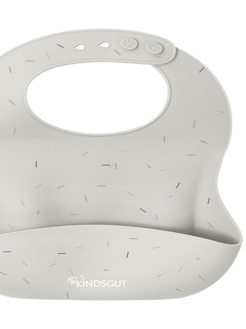 Bavoir bébé en silicone confettis Multicolore - Kiabi