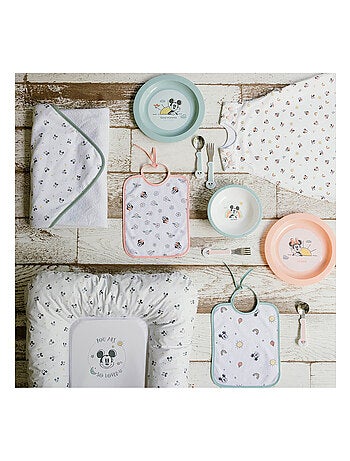 Bavoir bébé Naissance en Coton - Mickey Good Morning - Disney Baby