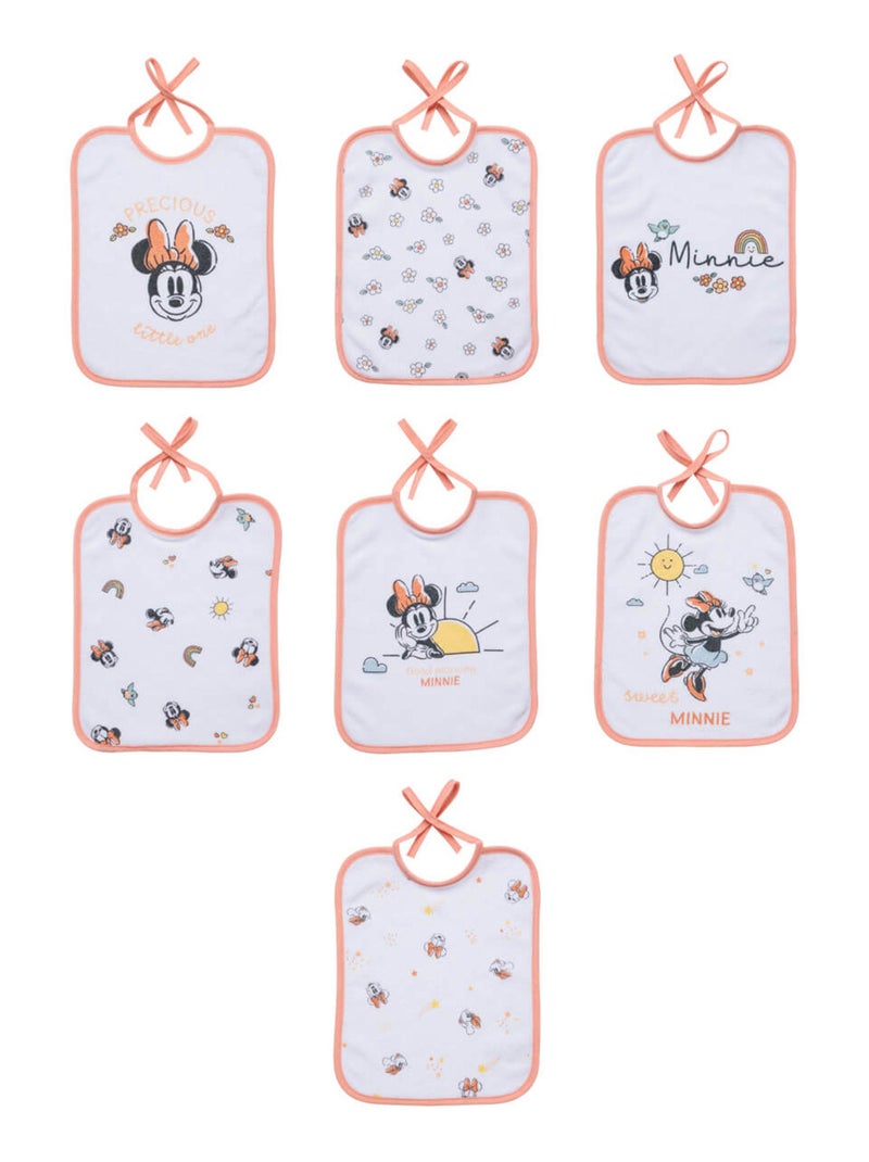 Bavoir bébé Naissance en Coton - Minnie Good Morning - Disney Baby Rose - Kiabi