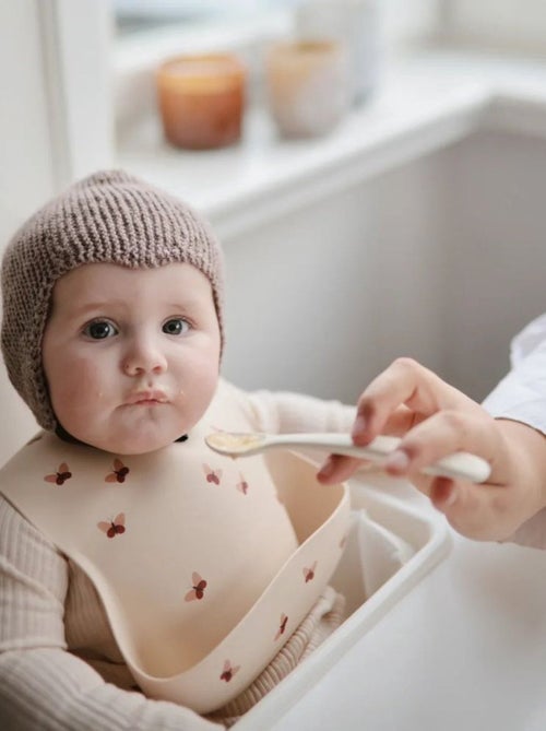 Bavoir bébé récupérateur en silicone - Kiabi