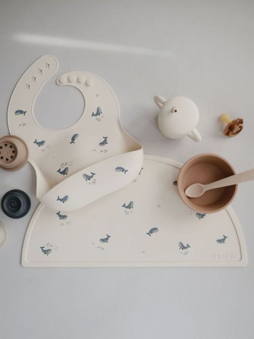 Bavoir bébé récupérateur en silicone - Kiabi
