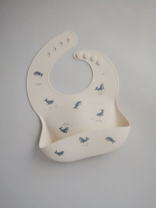 Bavoir bébé récupérateur en silicone - Kiabi