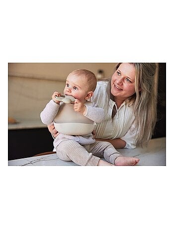 Bavoir bébé récuperateur en silicone Jollein