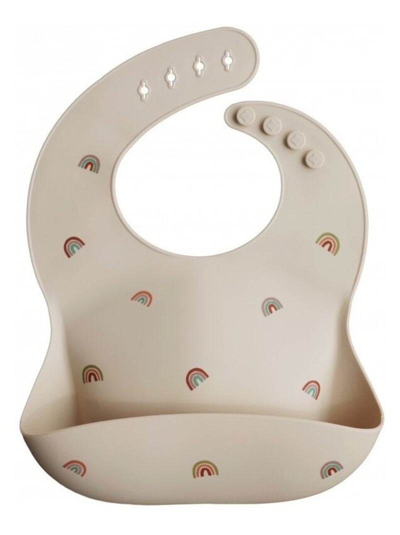 Bavoir bébé récupérateur en silicone Multicolore - Kiabi