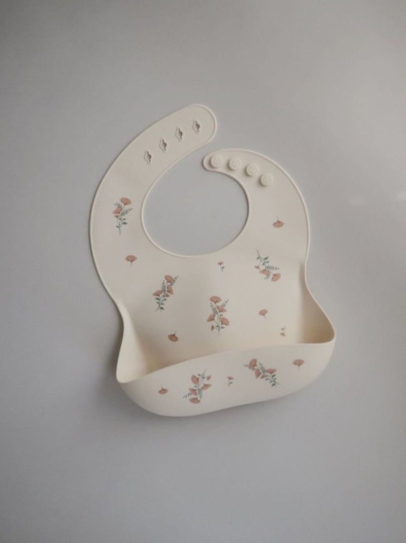 Bavoir bébé récupérateur en silicone Rose - Kiabi