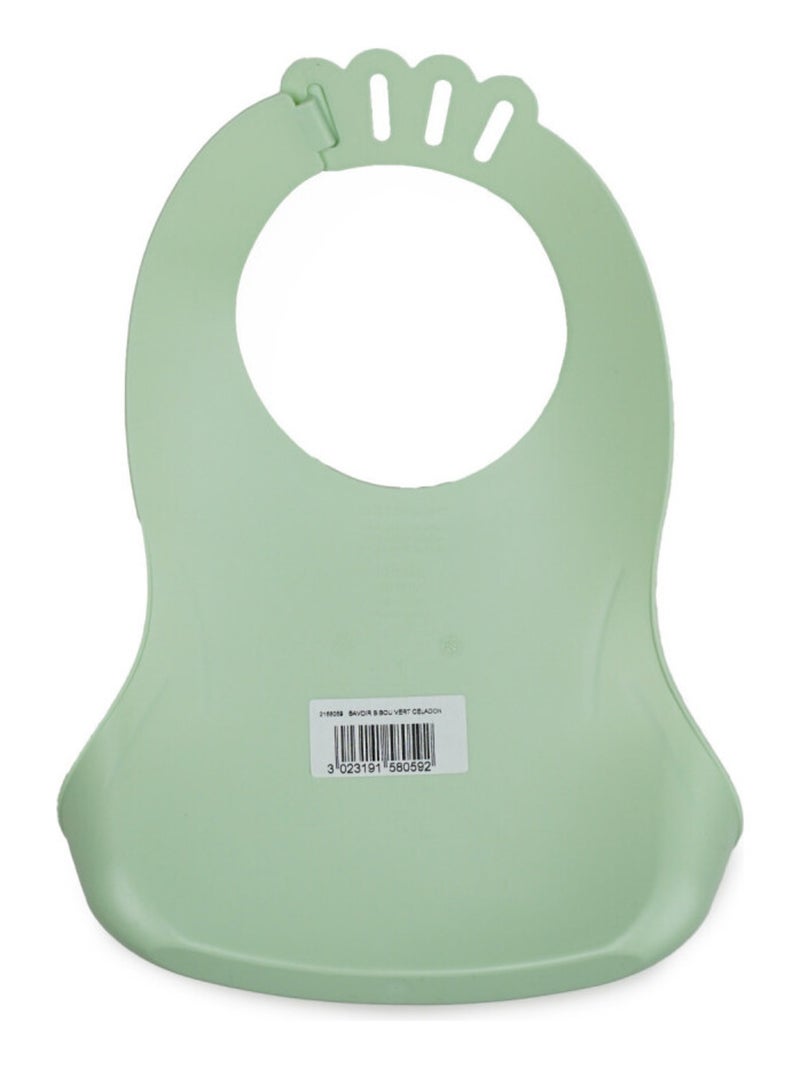 BAVOIR BIBOU AVEC RÉCUPÉRATEUR Vert - Kiabi